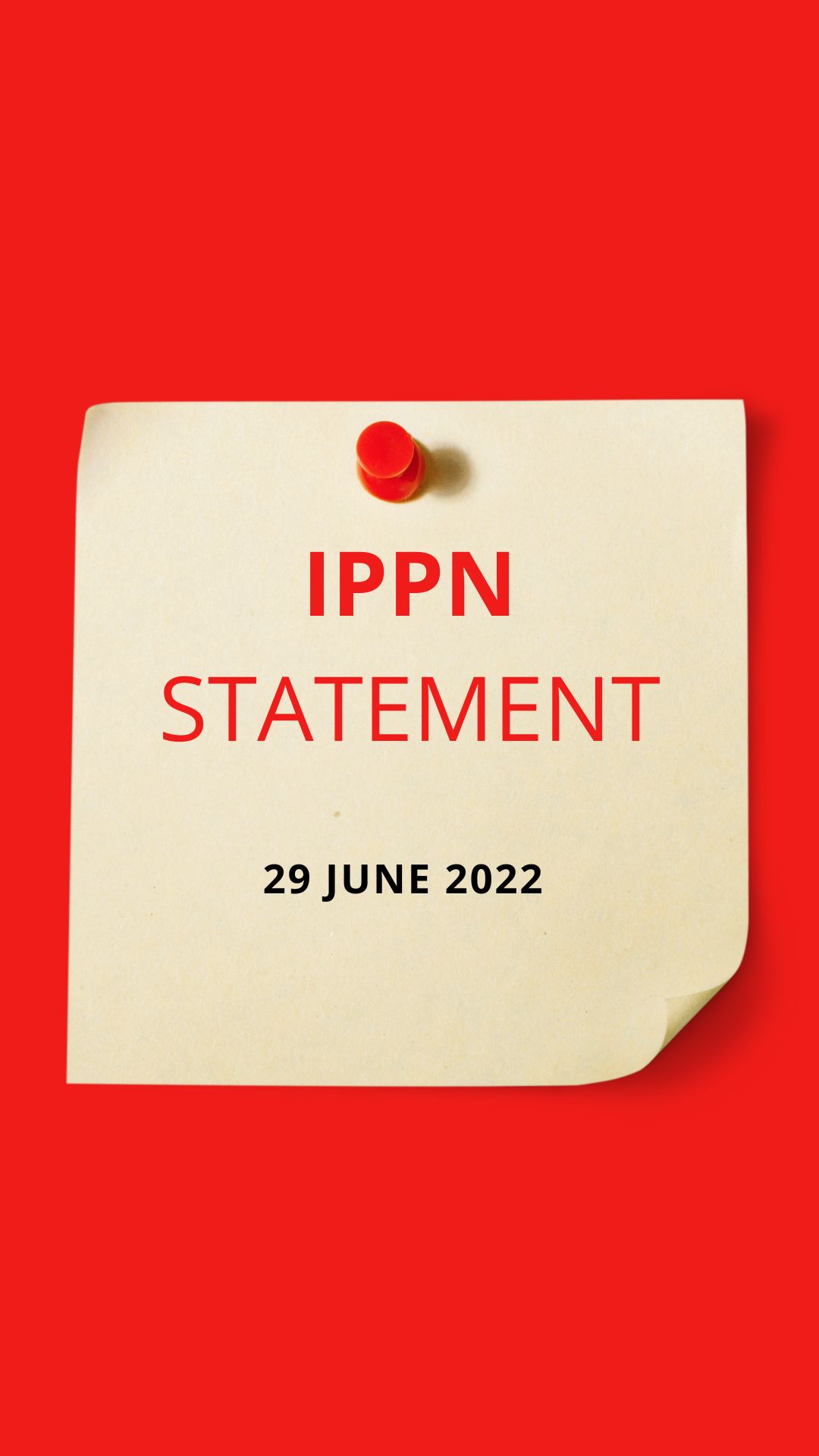 IPPN Statement